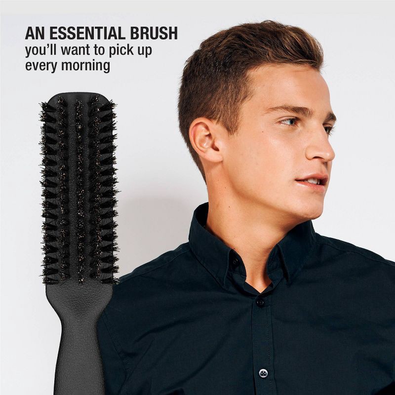 slide 6 of 6, CONAIRMAN 100% Boar Bristle All-Purpose Hair Brush - All Hair - Black, 1 ct