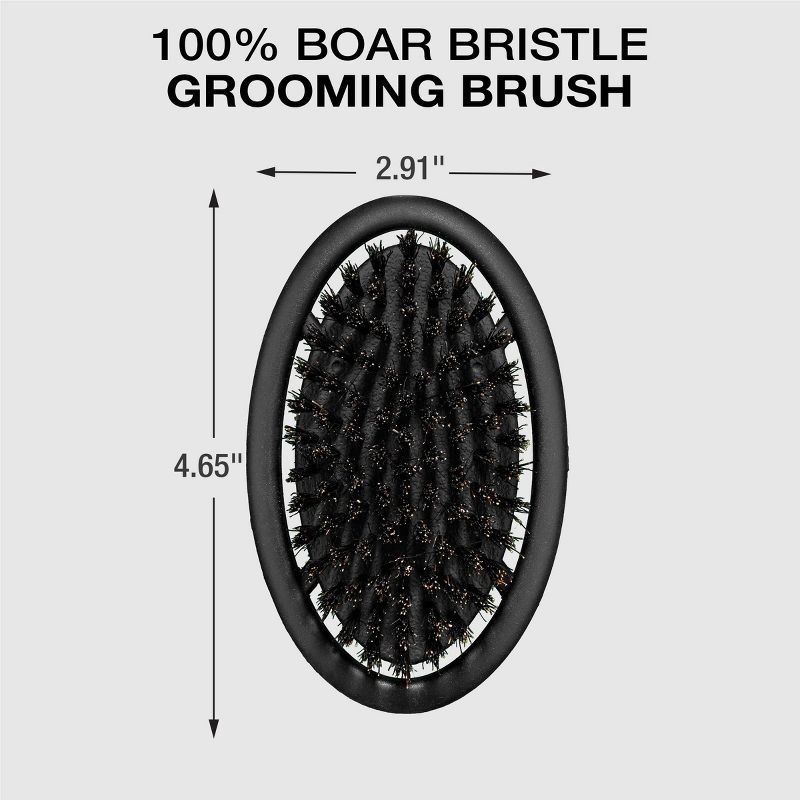 slide 5 of 6, CONAIRMAN Cushion Boar Bristle All-Purpose Hair Brush - All Hair - Trial Size - Black, 1 ct
