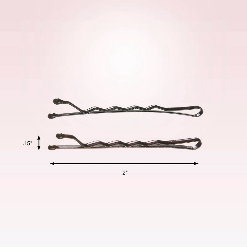 slide 4 of 7, scunci scünci Metal Bobby Pins - Dark Brown/ Black - All Hair - 50pcs, 50 ct