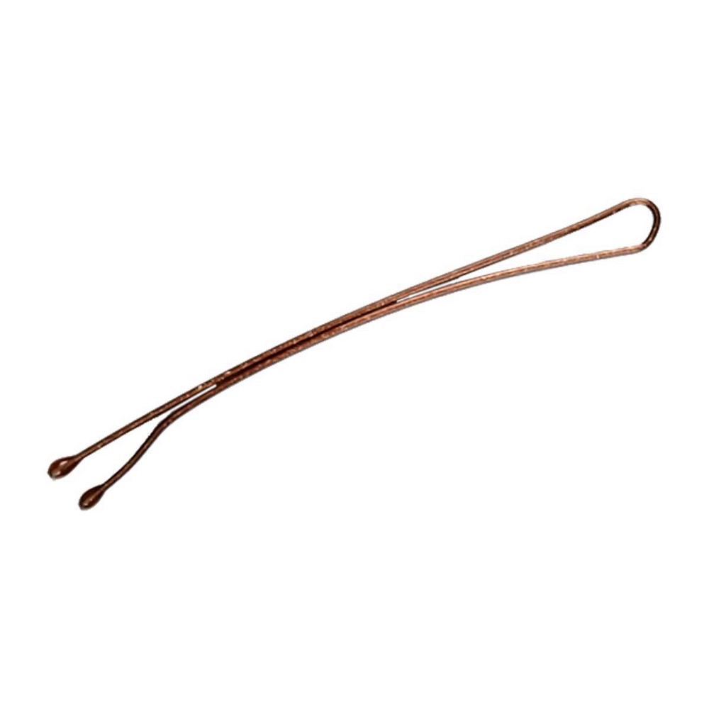 slide 3 of 3, scunci Curved Bobby Pins - Brunette - 60pk, 60 ct