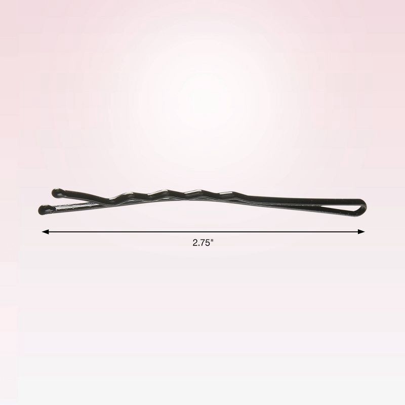 slide 4 of 7, scunci scünci Extra Long Metal Bobby Pins - Black - Long Hair - 48pcs, 48 ct