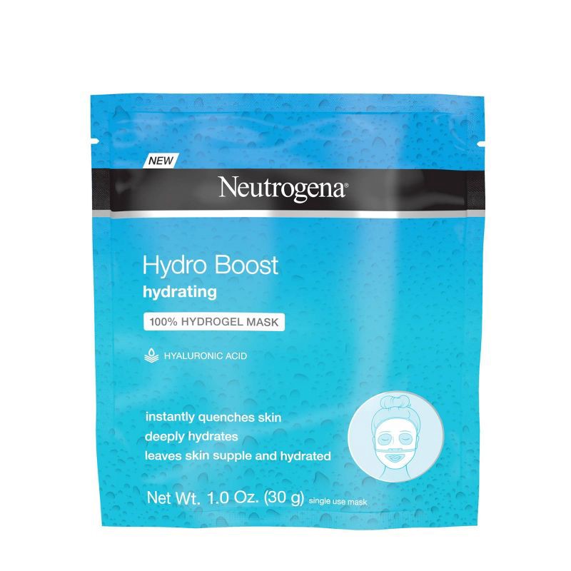 slide 1 of 8, Neutrogena Hydro Boost Moisturizing Sheet Mask with Hyaluronic Acid for Dry Skin - 1 oz, 1 oz