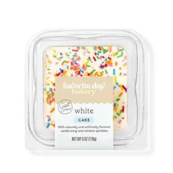 White Cake Slice - 6oz - Favorite Day™