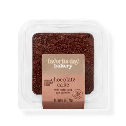 Chocolate Cake Slice - 6oz - Favorite Day™