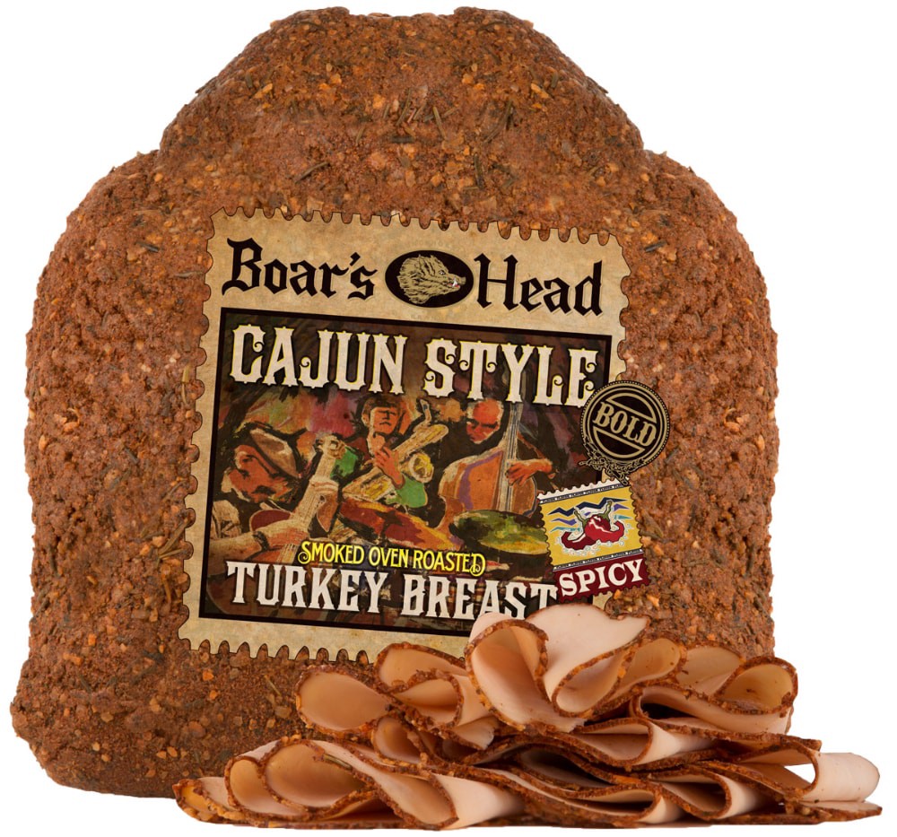 slide 1 of 6, Boar's Head Spicy Cajun Style Smoked Oven Roasted Turkey Breast, 1 lb