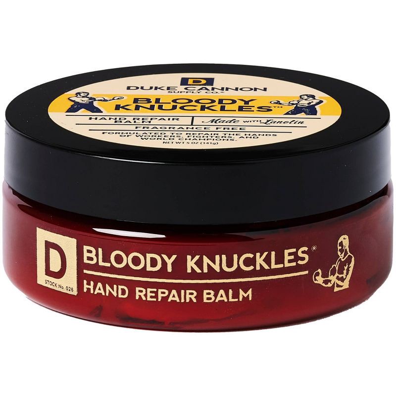 slide 1 of 5, Duke Cannon Supply Co. Duke Cannon Bloody Knuckles Hand Repair Balm - Fragrance Free Hand Lotion for Men - 5 oz, 5 oz