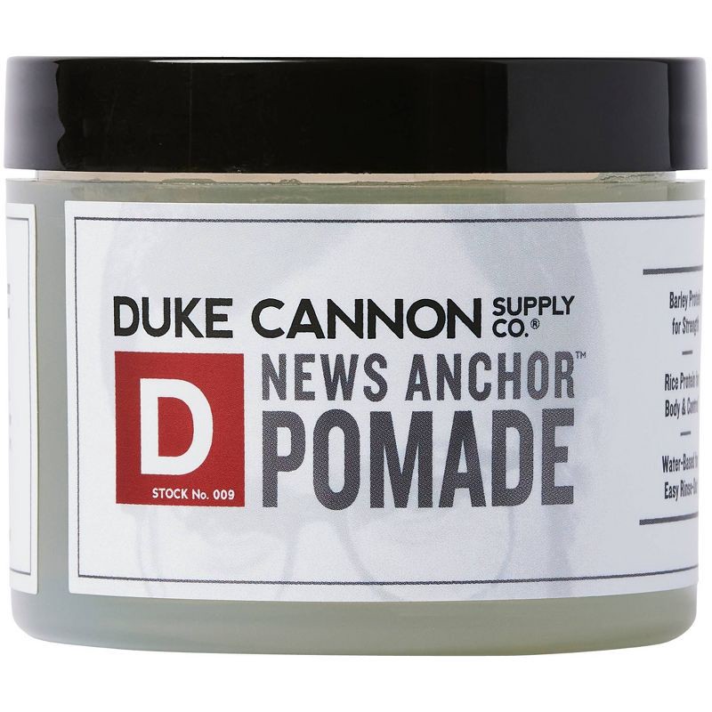 slide 2 of 9, Duke Cannon Supply Co. Duke Cannon News Anchor Pomade - Strong Hold, Low Shine Hair Styling Pomade for Men - 4.6 oz, 4.6 oz