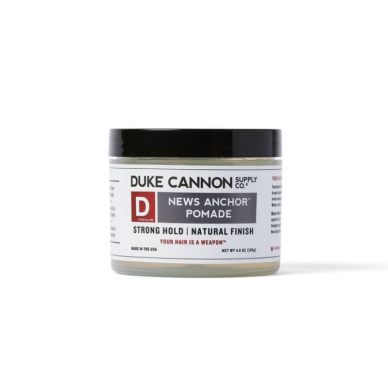 slide 1 of 7, Duke Cannon Supply Co. Duke Cannon News Anchor Pomade - Strong Hold, Low Shine Hair Styling Pomade for Men - 4.6 oz, 4.6 oz