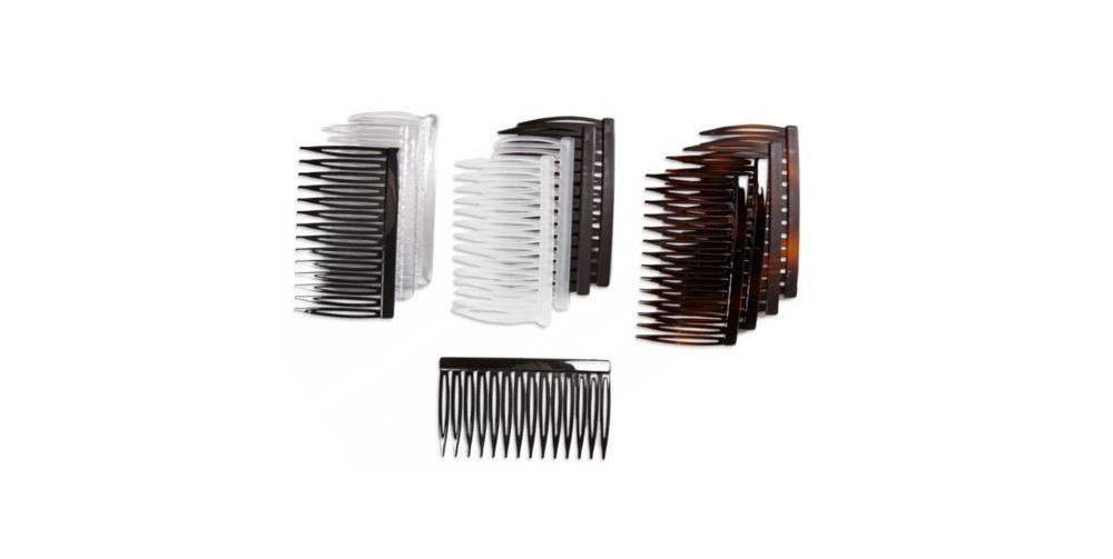 slide 2 of 3, scunci 7cm Plastic Side Combs, 12 ct