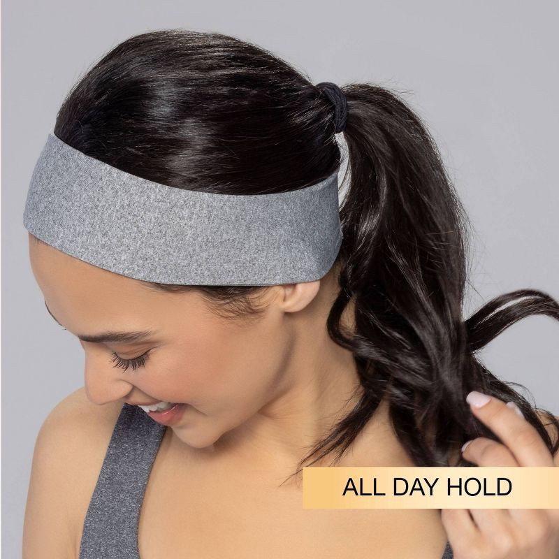 slide 3 of 7, scunci scünci No Damage Stretch Fabric Headbands - Neutral - All Hair - 5pk, 5 ct