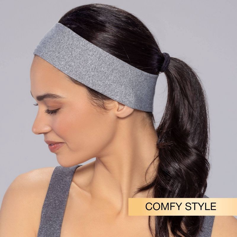 slide 6 of 7, scunci scünci No Damage Stretch Fabric Headbands - Neutral - All Hair - 5pk, 5 ct