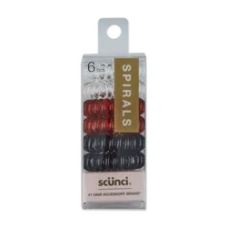 scunci scünci No Dents Hair Spirals - Classic Colors - 6pk