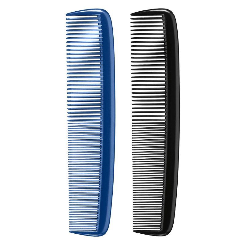 slide 2 of 5, Conair Dressing Combs - All Hair - Blue/Black - 2pk, 2 ct