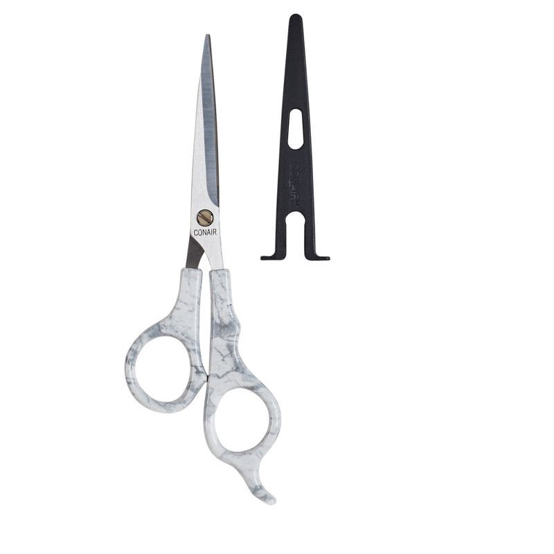 slide 3 of 4, Conair Cararra Marble Shears with Safety Blade Cover - 5 1/2", 1 ct