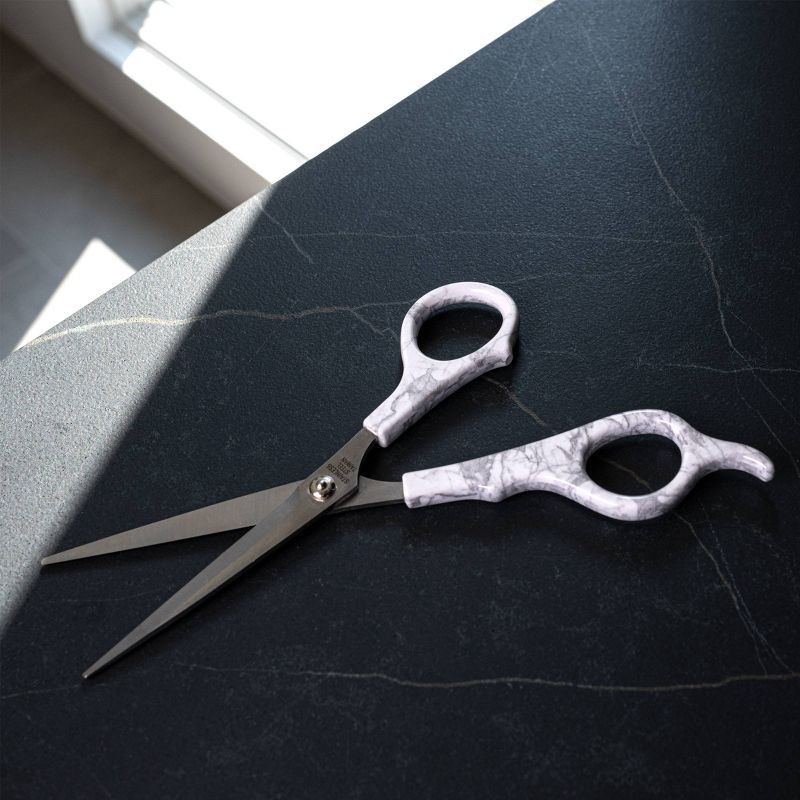 slide 4 of 4, Conair Cararra Marble Shears with Safety Blade Cover - 5 1/2", 1 ct