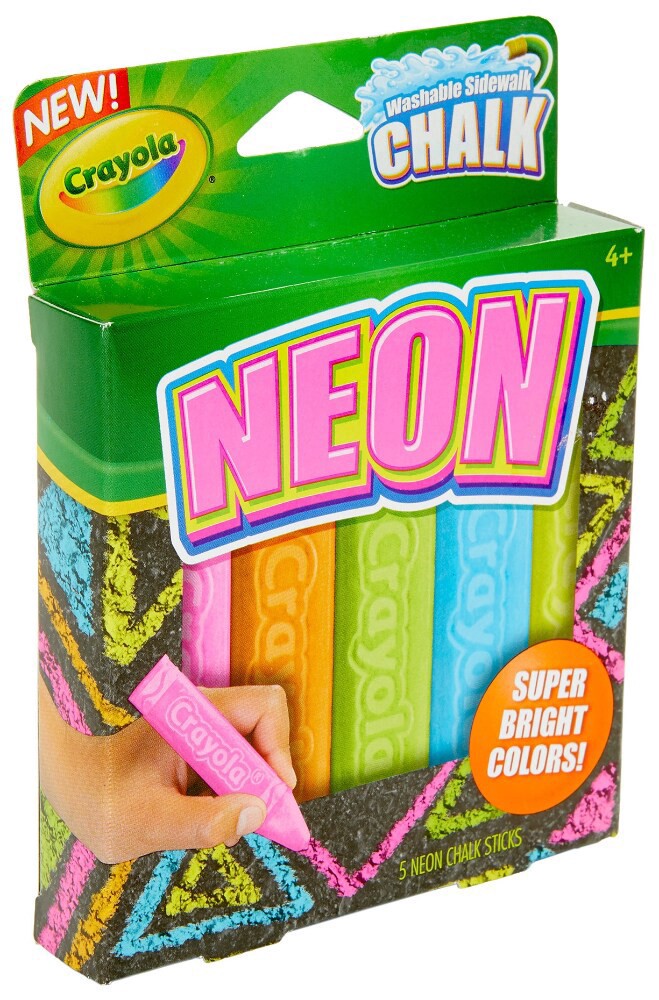 slide 3 of 6, Crayola Sidewalk Chalk 5 ea, 5 ct