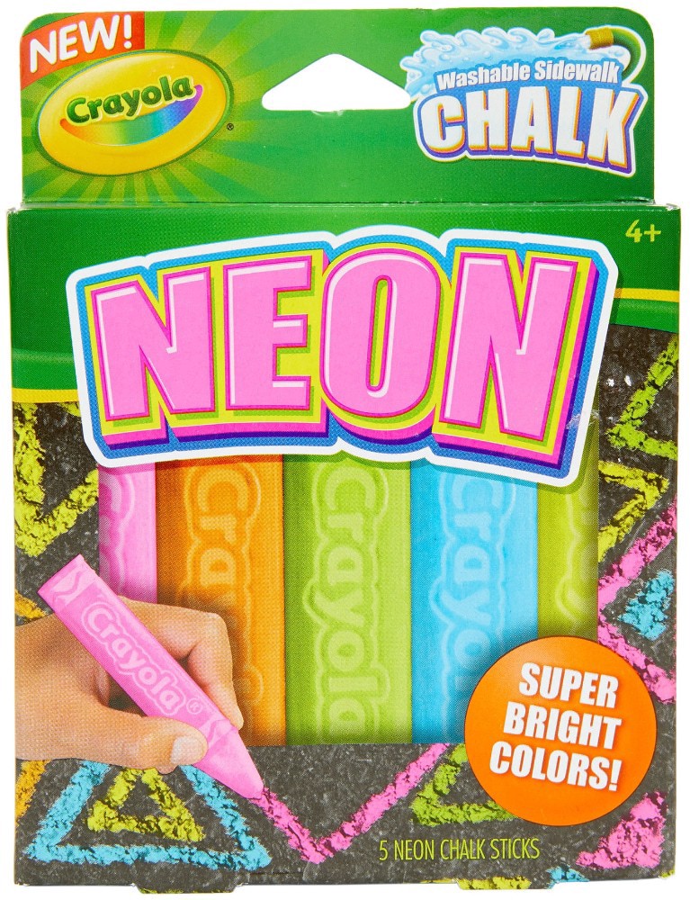 slide 1 of 6, Crayola Sidewalk Chalk 5 ea, 5 ct