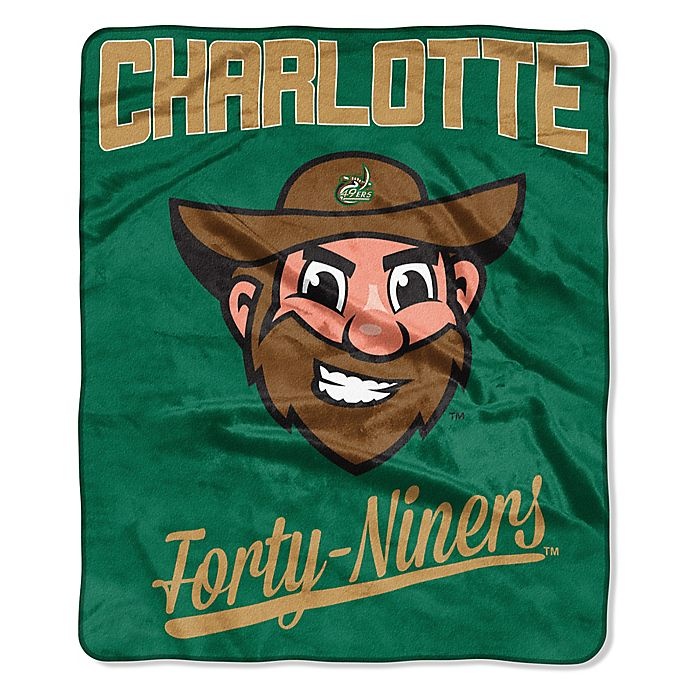 slide 1 of 1, NCAA University of North Carolina at Charlotte Raschel Throw Blanket, 1 ct