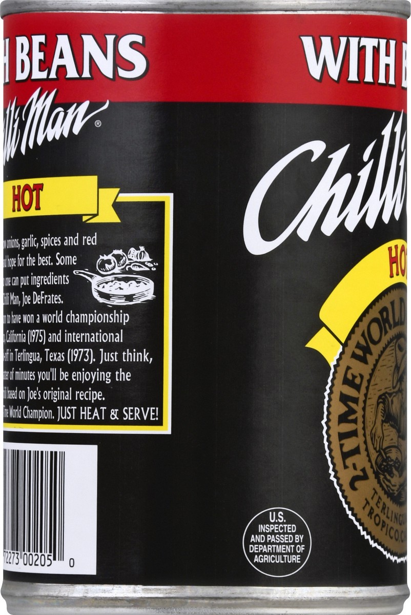 slide 10 of 13, Chilli Man Hot Chili with Beans 15 oz, 15 oz