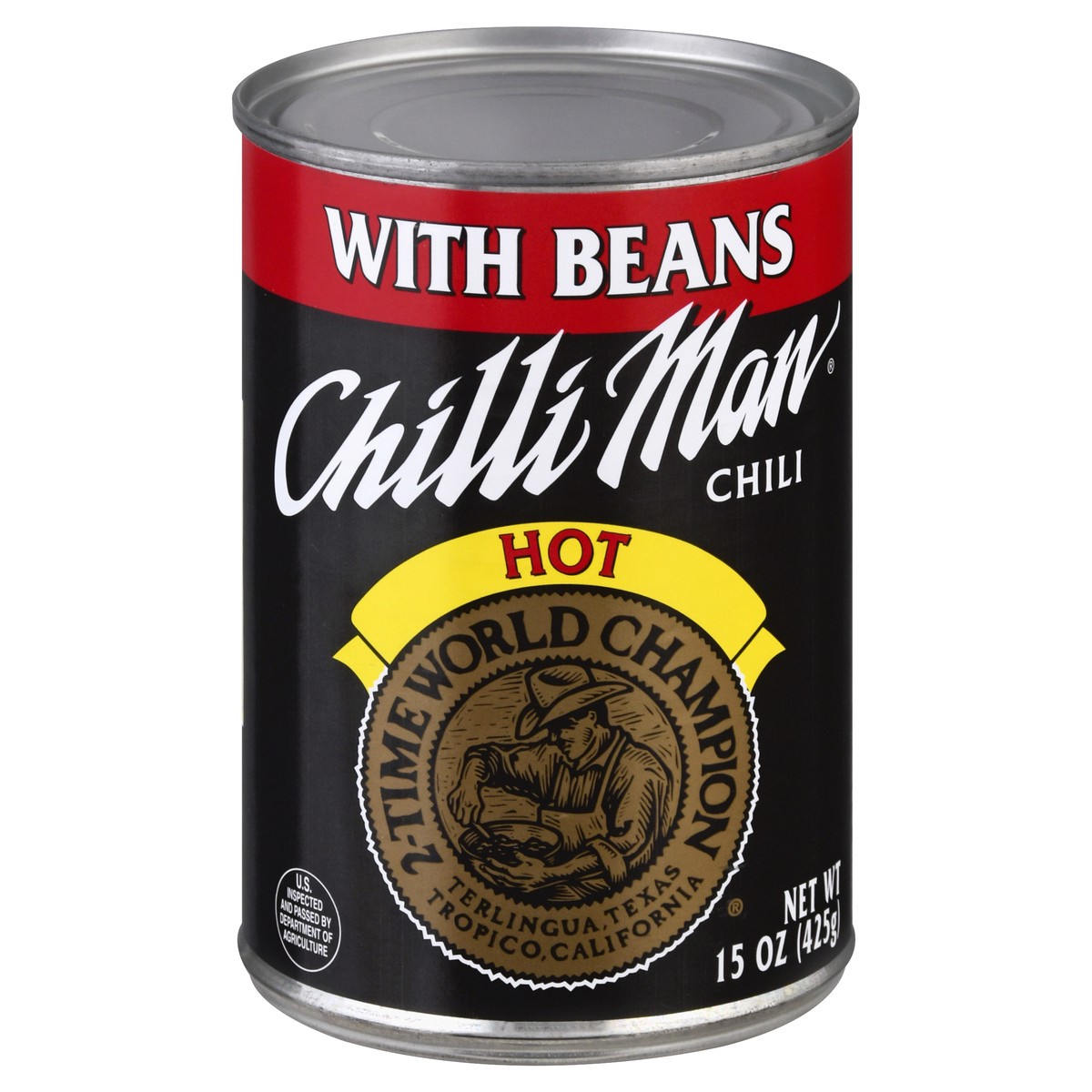 slide 12 of 13, Chilli Man Hot Chili with Beans 15 oz, 15 oz