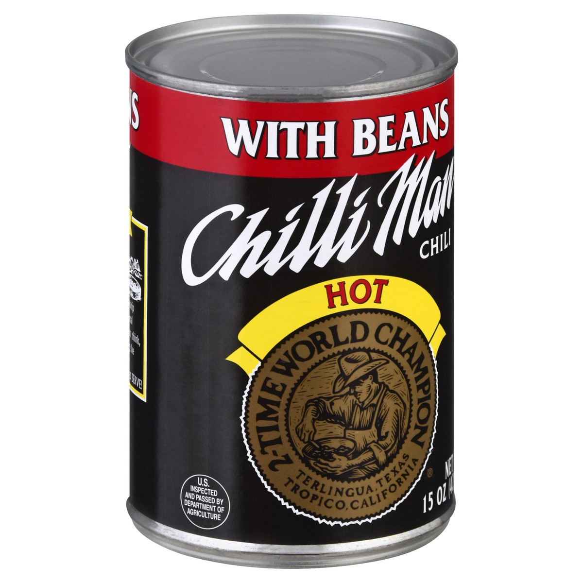 slide 13 of 13, Chilli Man Hot Chili with Beans 15 oz, 15 oz