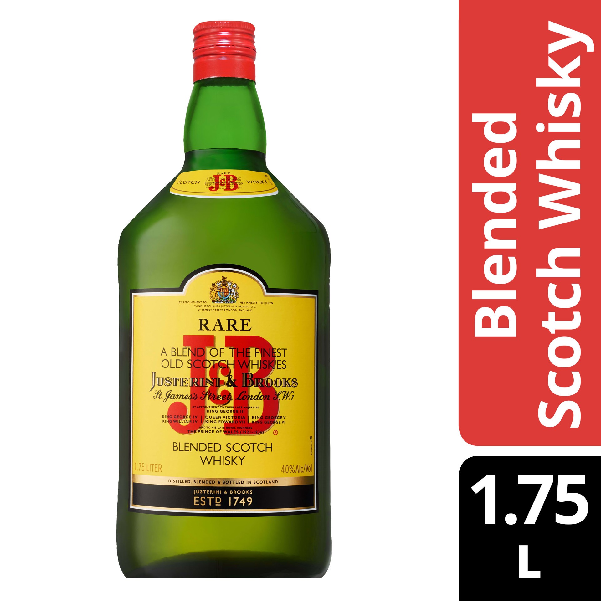 slide 1 of 7, J&B Rare Blended Scotch Whisky, 1.75 L, 1.75 liter