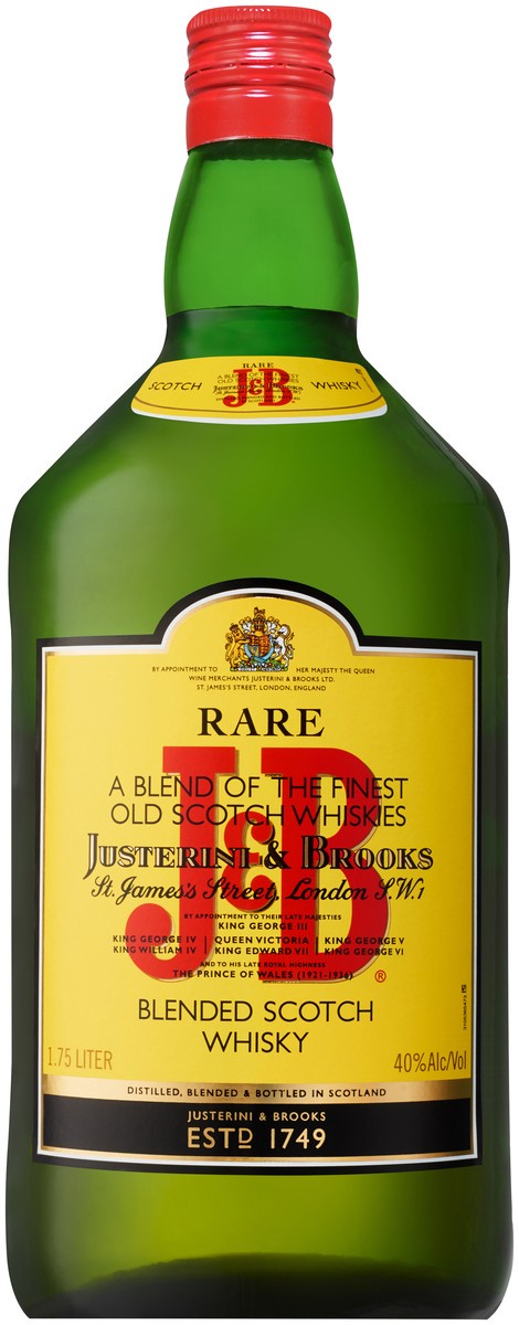 slide 1 of 7, J&B Whisky - Blended Scotch, 1.75 liter