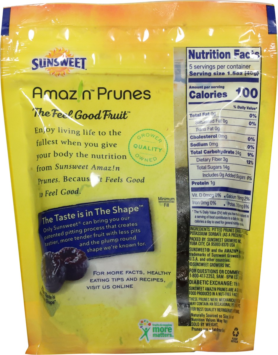 slide 10 of 11, Sunsweet Prunes, Pitted, Orange Essence, 7 oz