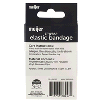 slide 3 of 5, Meijer Elastic Bandage Roll with Easy Clips, 3", 1 roll