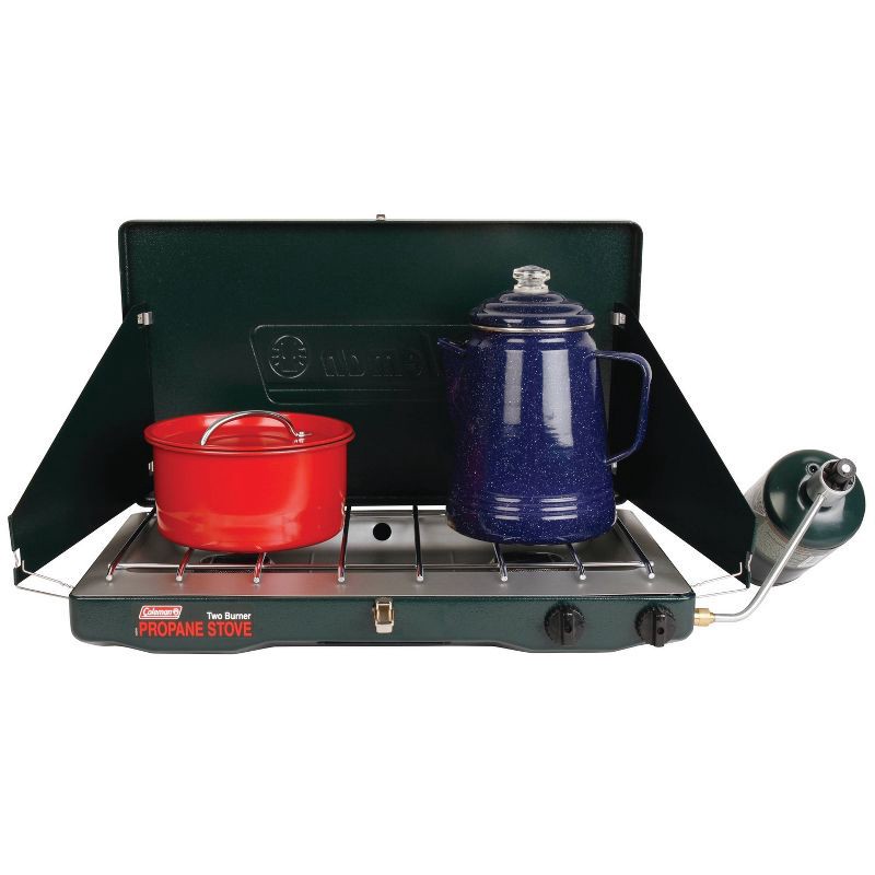 slide 4 of 7, Coleman Classic 2-Burner Propane Stove, 1 ct