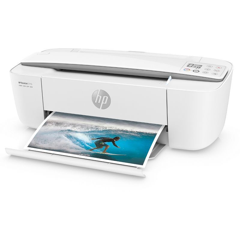 slide 3 of 9, HP Inc. HP DeskJet 3755 Wireless All-In-One Color Printer, Scanner, Copier, Instant Ink Ready - Stone (J9V91A_B1H), 1 ct