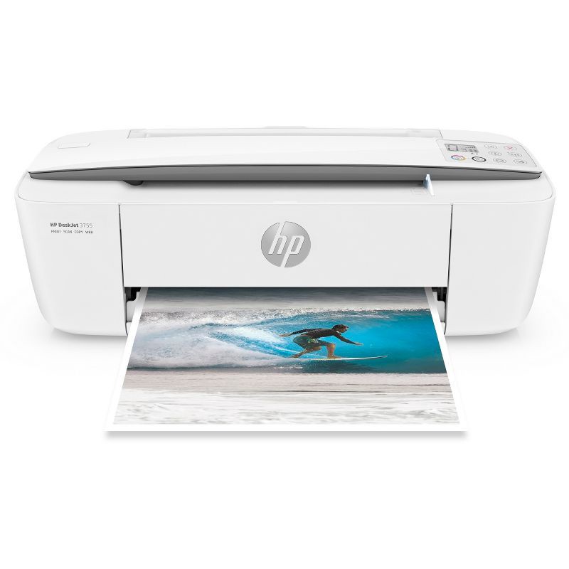 slide 6 of 9, HP Inc. HP DeskJet 3755 Wireless All-In-One Color Printer, Scanner, Copier, Instant Ink Ready - Stone (J9V91A_B1H), 1 ct