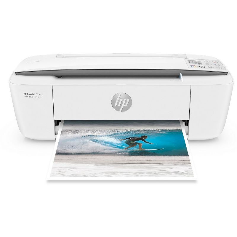 slide 9 of 9, HP Inc. HP DeskJet 3755 Wireless All-In-One Color Printer, Scanner, Copier, Instant Ink Ready - Stone (J9V91A_B1H), 1 ct