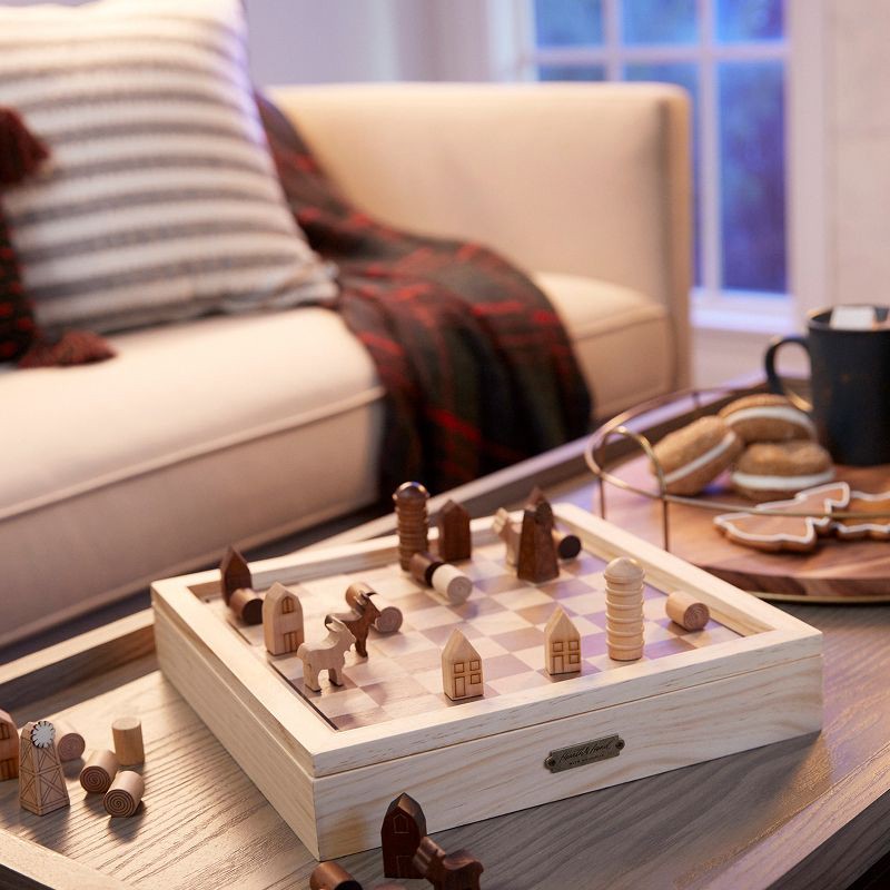 slide 4 of 5, Hearth & Hand with Magnolia 16" Round Wood and Wire Tray - Hearth & Hand™ with Magnolia, 1 ct