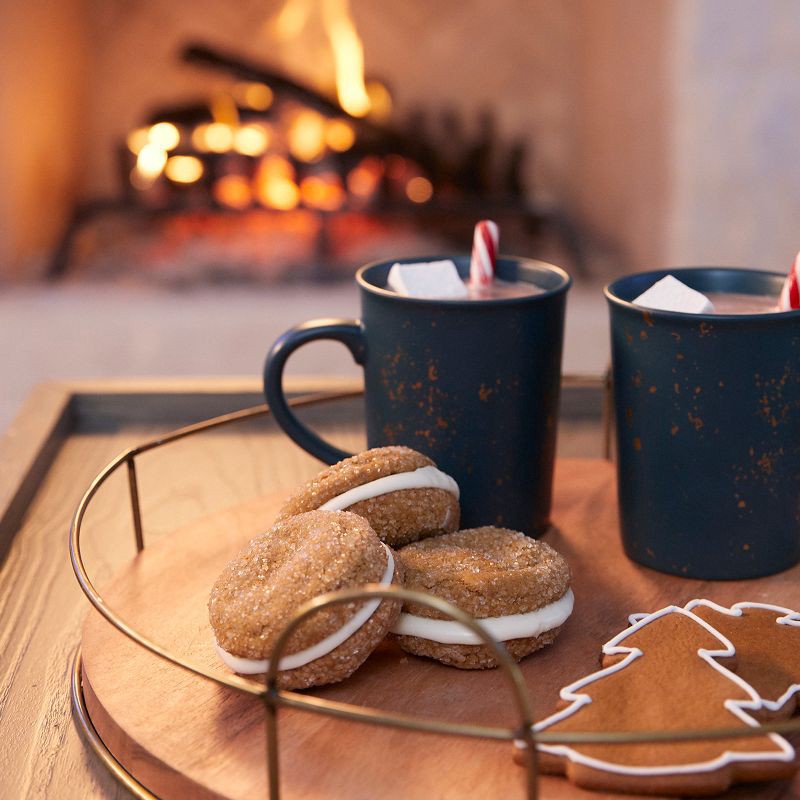 slide 5 of 5, Hearth & Hand with Magnolia 16" Round Wood and Wire Tray - Hearth & Hand™ with Magnolia, 1 ct