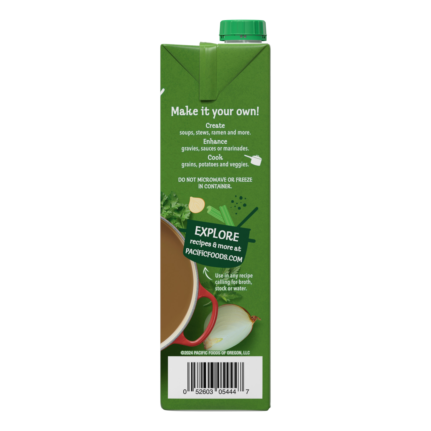 slide 5 of 5, Pacific Foods Organic Beef Broth, 32 oz Carton, 32 oz