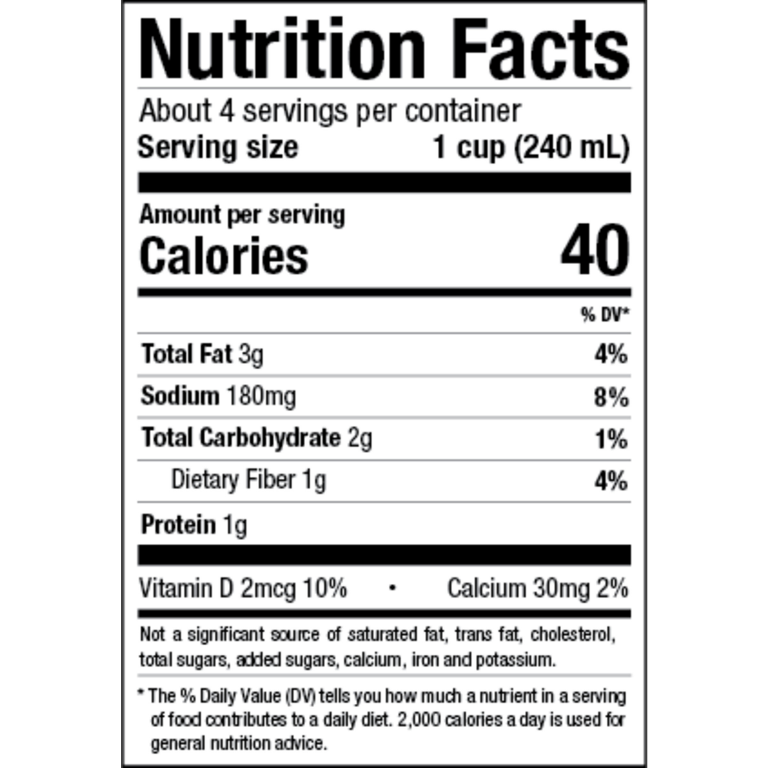 slide 4 of 6, Pacific Foods Organic Unsweetened Almond Milk, Plant Based Milk, 32 oz Carton, 32.000 fl oz