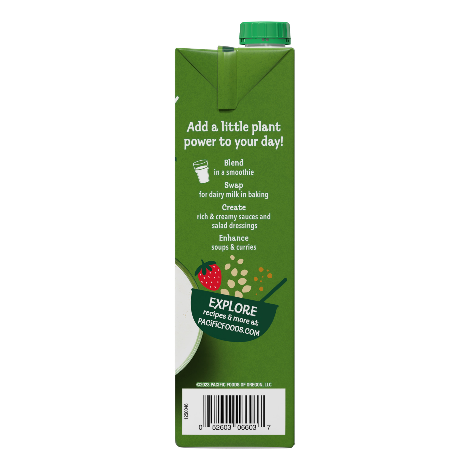 slide 6 of 6, Pacific Foods Unsweetened Hemp Milk, Plant Based Milk, 32 oz Carton, 32.000 fl oz