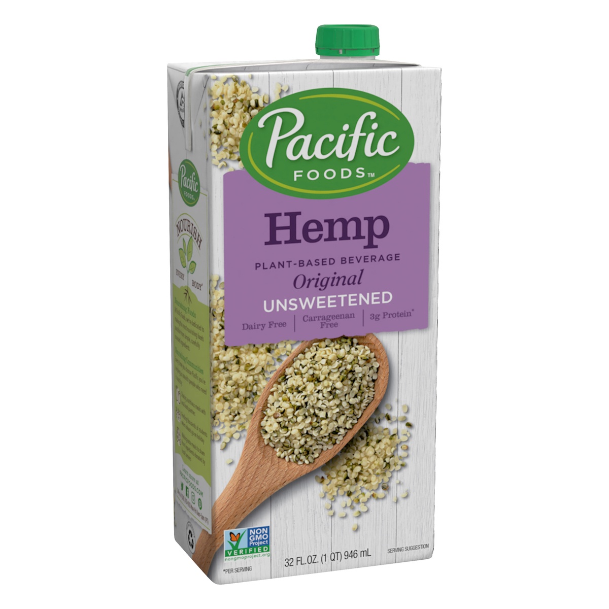 slide 2 of 9, Pacific Foods Original Unsweetened Hemp Beverage, 32 fl oz