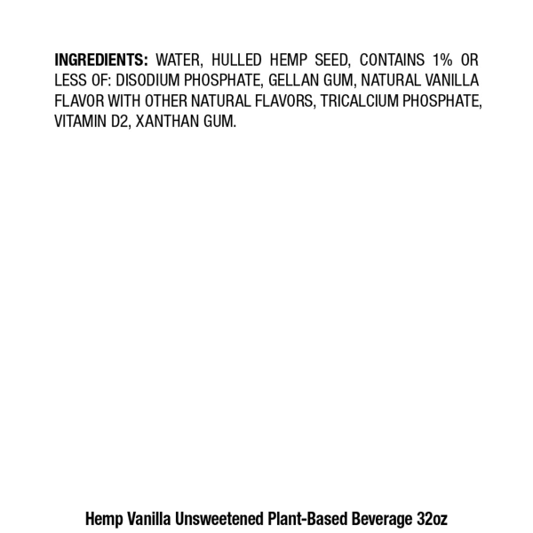 slide 24 of 29, Pacific Foods Unsweetened Vanilla Hemp Milk, Plant Based Milk, 32 oz Carton, 32 oz
