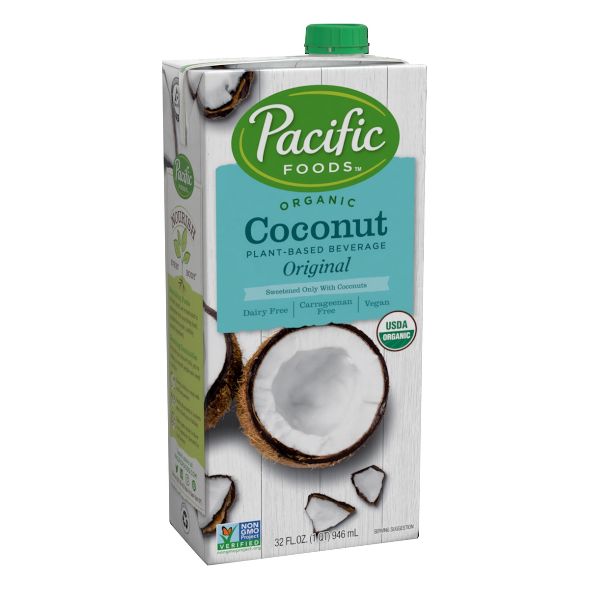 slide 6 of 9, Pacific Foods Organic Coconut Original Plant-Based Beverage, 32oz, 32 oz