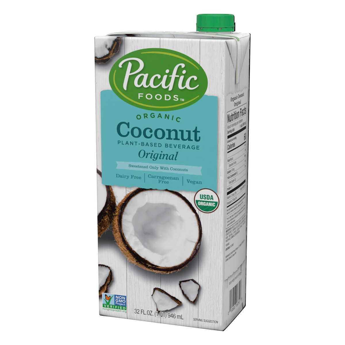 slide 7 of 9, Pacific Foods Organic Coconut Original Plant-Based Beverage, 32oz, 32 oz