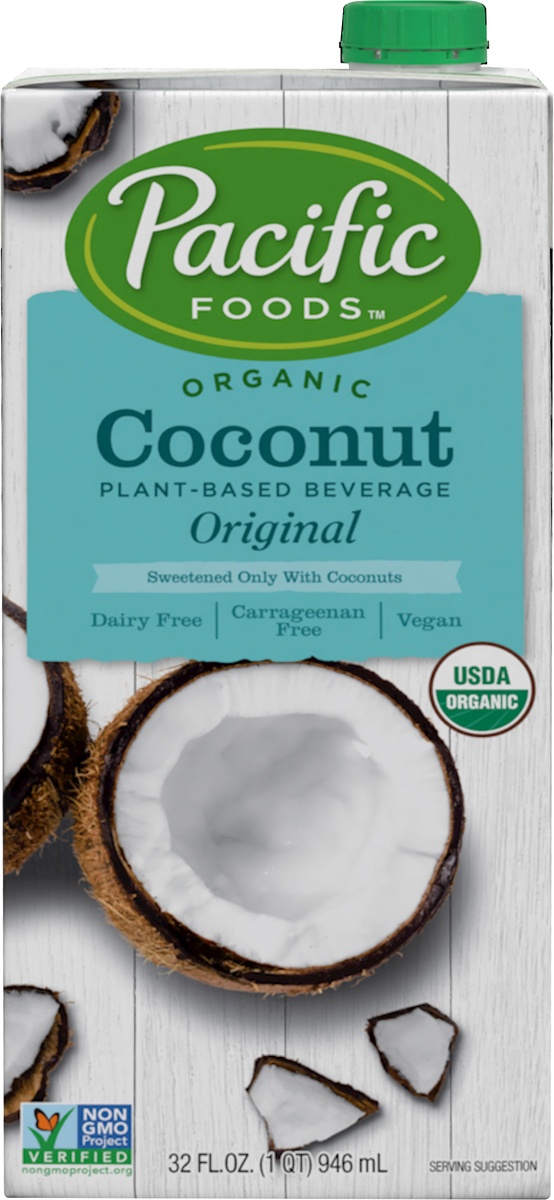 slide 4 of 9, Pacific Foods Organic Coconut Original Plant-Based Beverage, 32oz, 32 oz