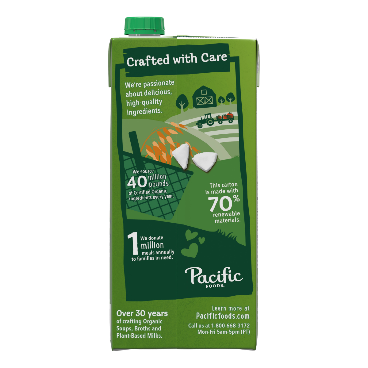 slide 7 of 7, Pacific Foods Organic Unsweetened Coconut Milk, Plant Based Milk, 32 oz Carton, 32 oz