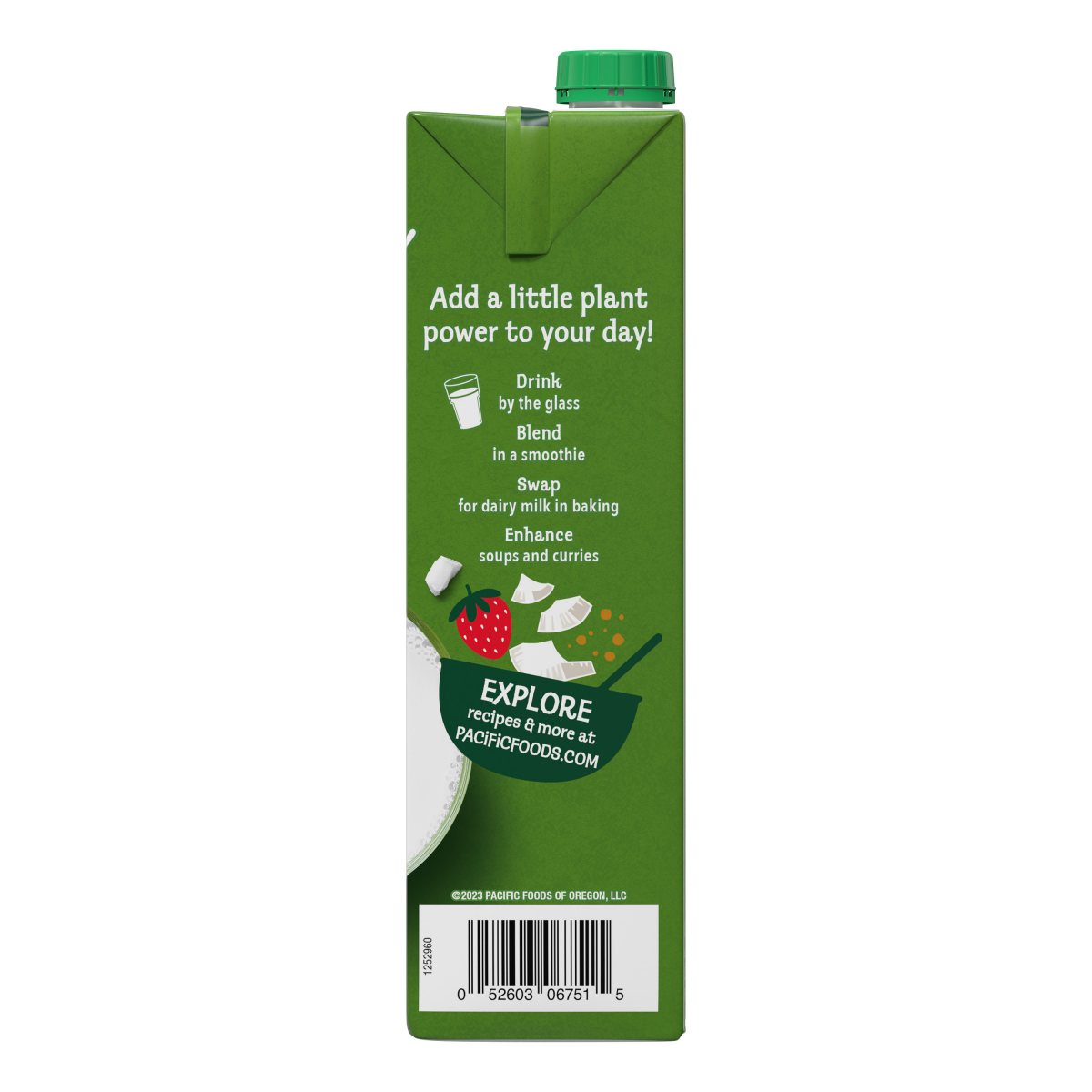 slide 2 of 7, Pacific Foods Organic Unsweetened Coconut Milk, Plant Based Milk, 32 oz Carton, 32 oz