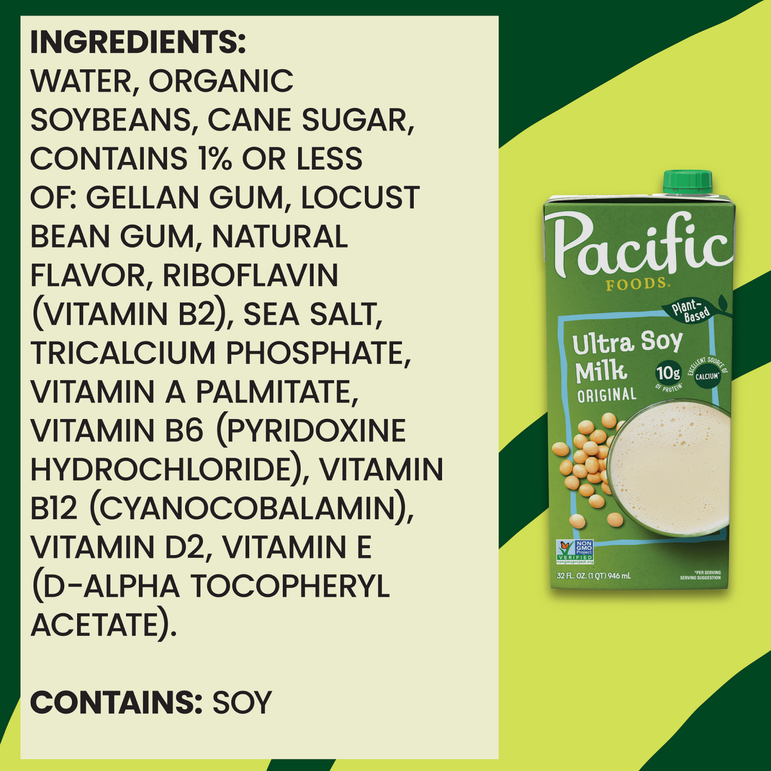 slide 2 of 6, Pacific Foods Original Ultra Soy Milk, 32.000 fl oz