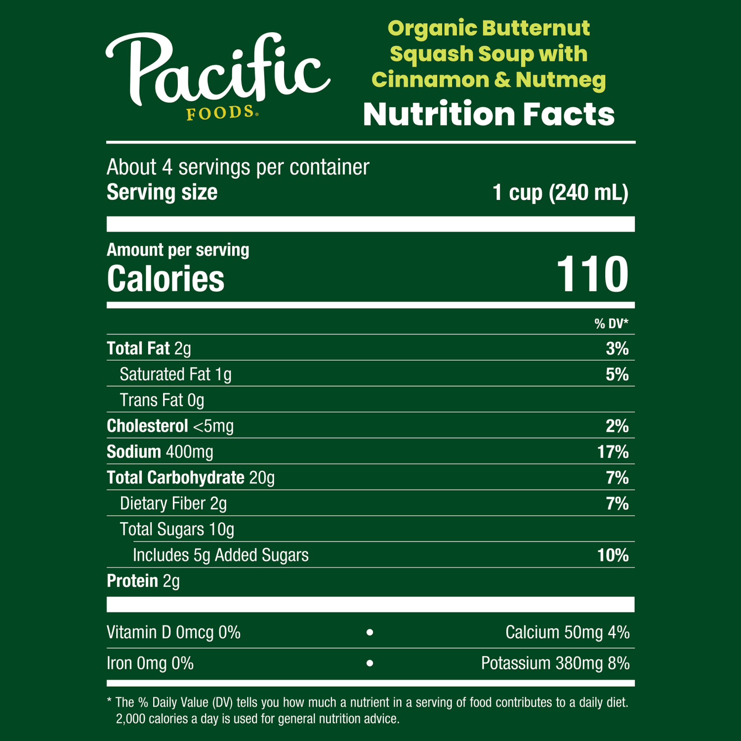 slide 7 of 8, Pacific Foods Organic Butternut Squash Soup With Cinnamon and Nutmeg, 32.000 fl oz