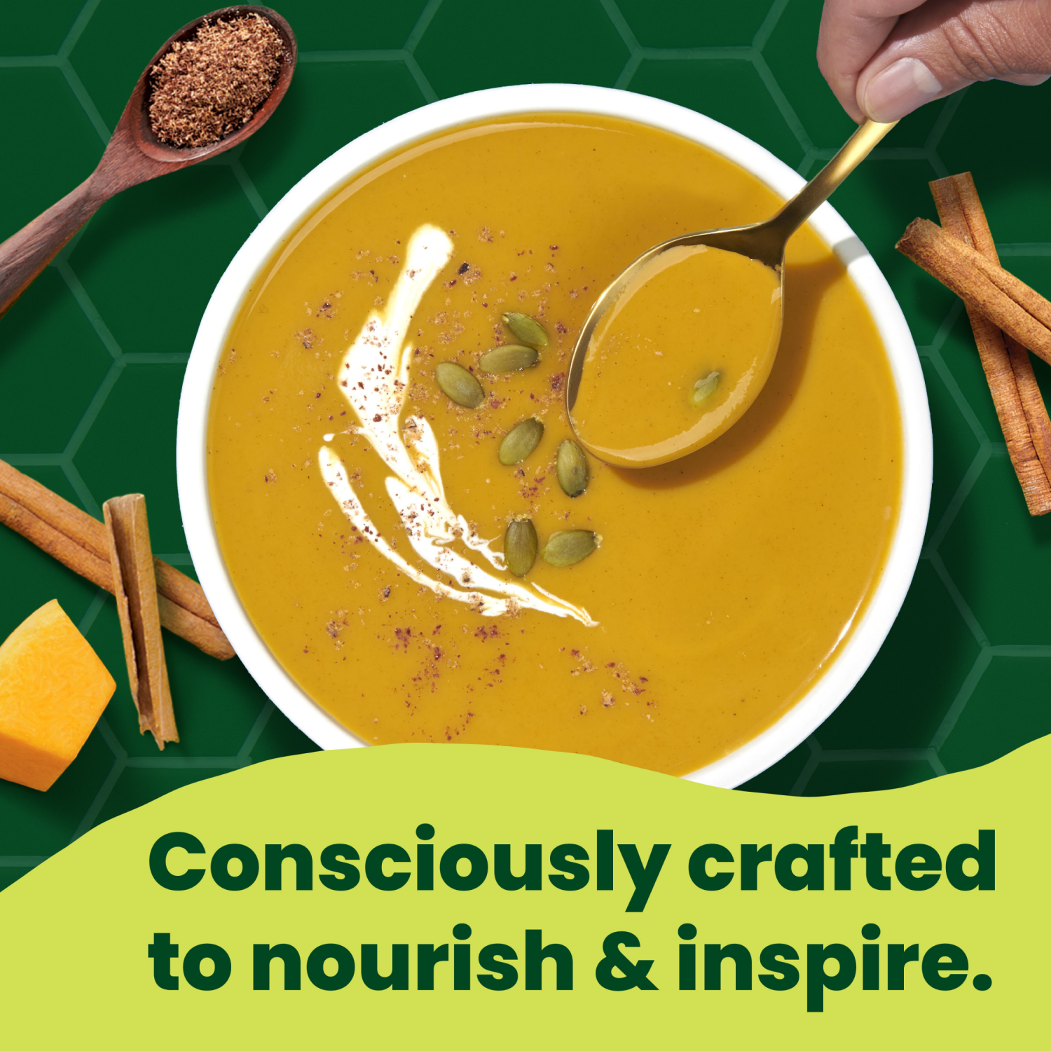 slide 8 of 8, Pacific Foods Organic Butternut Squash Soup With Cinnamon and Nutmeg, 32.000 fl oz