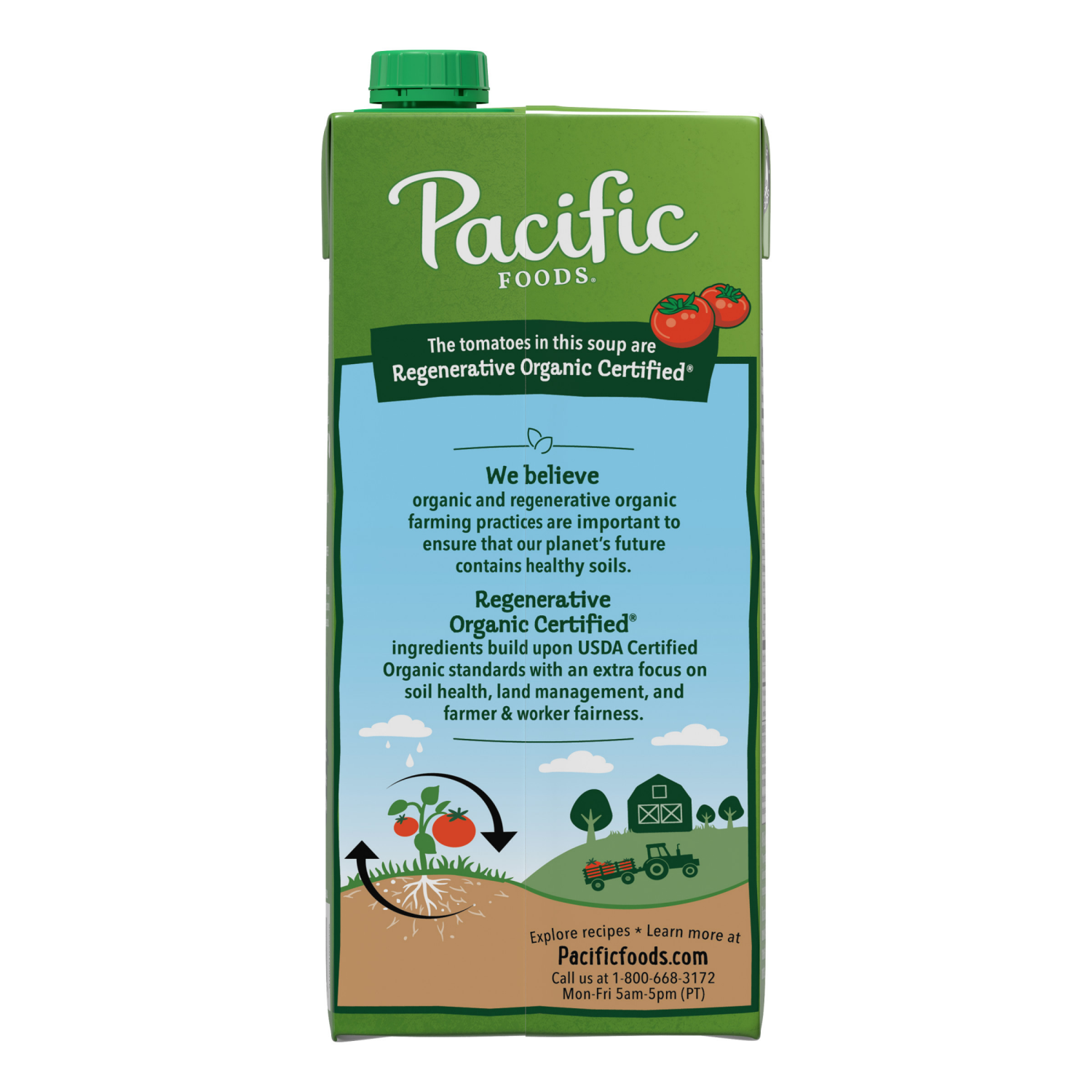 slide 2 of 8, Pacific Foods Organic Spicy Garden Tomato Soup, 32.000 fl oz