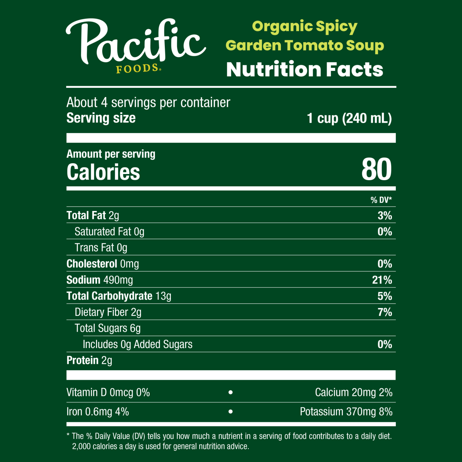 slide 7 of 8, Pacific Foods Organic Spicy Garden Tomato Soup, 32.000 fl oz